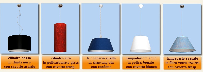 esempi di paralumi a sospensione