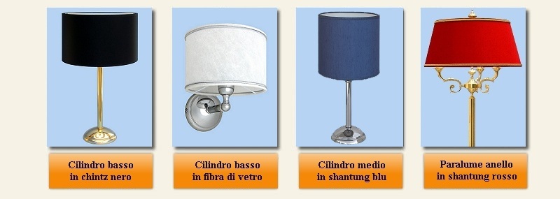 paralumi a cilindro e anello