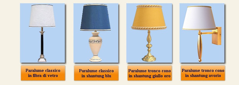 paralumi classici tronco cono